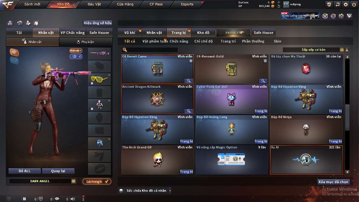 shop acc cf uy tin gia re